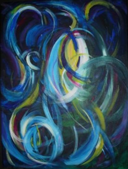 Swirls — Acrylic by Janette Dickerson